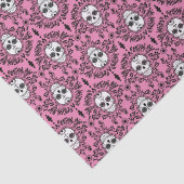 Dead Damask - Chic Sugar Skull Tissue Paper Tissuepapier (Detail)