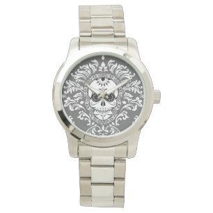 Dead Damask - Chic Sugar Skull Wrist Watch Horloge