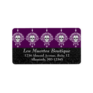 Dead Damask - Custom Sugar Skull Adresetiketten Etiket