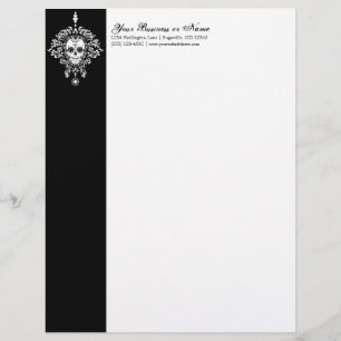 Dead Damask - Custom Sugar Skull Letterhead Briefhoofd