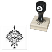 Dead Damask  Sugar Skull Stamp Rubberstempel (Gestempeld)