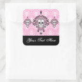 Dead Damask Trio - Custom Sugar Skull Stickers (Tas)