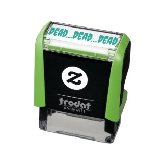 .DEAD...DEAD...DEAD.. old school to-do lijst Zelfinktende Stempel