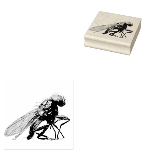 Dead Fly Rubberstempel (Gestempeld)