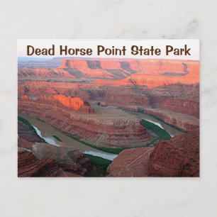 Dead Horse Point State Park 3, sunrise, Utah Briefkaart