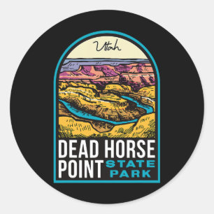 Dead Horse Point State Park Utah  Ronde Sticker