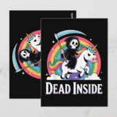 Dead Inside Briefkaart (Voorkant / Achterkant)