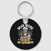 Dead Inside But Caffeinated Funny Nurse Halloween  Sleutelhanger (Voorkant)