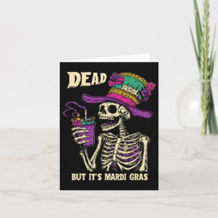 Dead Inside But It's Mardi Gras Gras Gras Gras Gra Kaart
