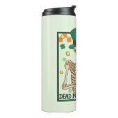 Dead Inside But Lucky beroemd gemaakt door Skeleto Thermosbeker (Gedraaid links)