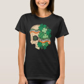 Dead Inside But Lucky Skull Patrick's Day Costume T-shirt (Voorkant)