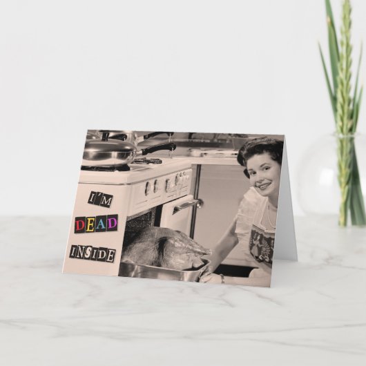 Dead Inside - drôle Carte de la fête des mères (Devant)