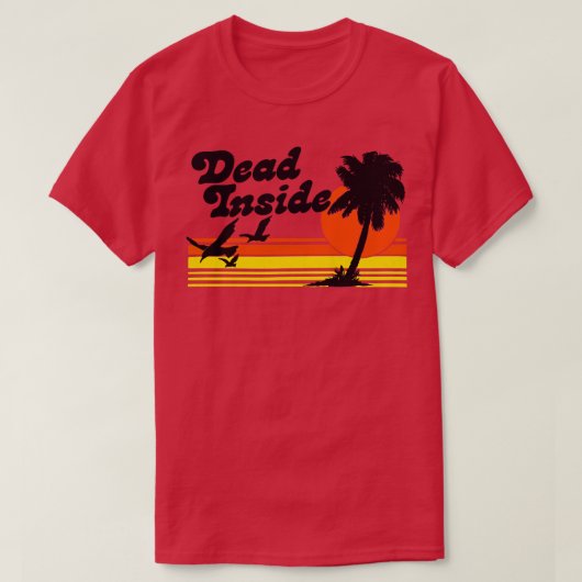 Dead Inside Existentialist Meme Design T-shirt (Design voorkant)