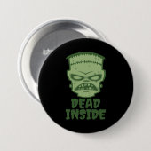 Dead Inside Frankenstein Monster Ronde Button 7,6 Cm (Voorkant /achterkant)