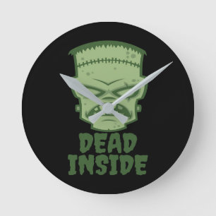 Dead Inside Frankenstein Monster Ronde Klok