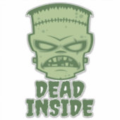 Dead Inside Frankenstein Monster Sticker (Voorkant)