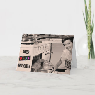 Dead Inside - grappige Moederdag kaart