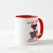 Dead Inside Mais c'est Valentine drôle Mug (Devant droit)