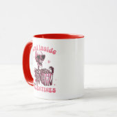 Dead Inside Mais c'est Valentine drôle Mug (Devant gauche)
