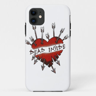 Dead Inside pierced hart iPhone 11 Hoesje