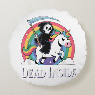 Dead Inside Rond Kussen
