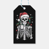 Dead Inside Skeleton Christmas Koffie Liefhebber G Cadeaulabel (Achterkant)