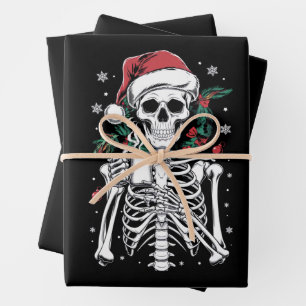 Dead Inside Skeleton Christmas Koffie Liefhebber G Inpakpapier Vel