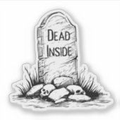 Dead Inside Sticker (Voorkant)
