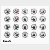 Dead Inside Valentijn Skeleton Sticker (Vel)