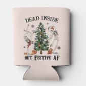Dead Inside | Vreemde kerst Blikjeskoeler (Achterkant)
