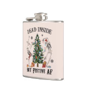 Dead Inside | Vreemde kerst Heupfles (Links)