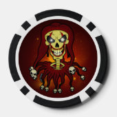 Dead Joker Screwball Graphics Poker Chips (Achterkant)