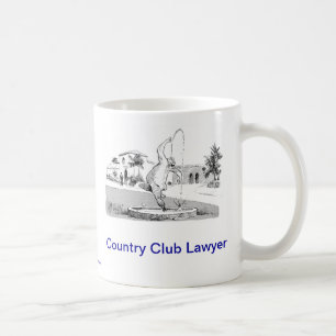 Dead Lawyer™ Country Club Lawyer Coffee Mok