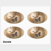 Dead Leaf Mantis Ovale Sticker (Vel)