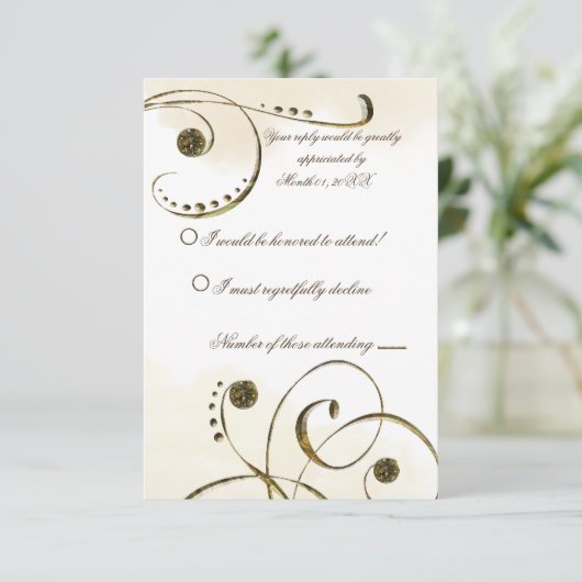 Dead Leaf Mantis RSVP Kaartje (Staand voorkant)