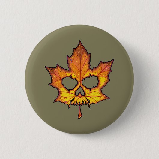 Dead Leaf Ronde Button 5,7 Cm (Voorkant)