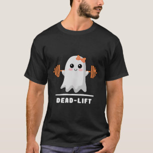 Dead Lift Ghost Halloween Grappige Ghost Gym T-shirt