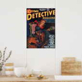 Dead Man39;s Alibi Dime Detective Magazine Poster (Keuken)