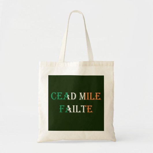 Dead Mile Failte op de Ierse vlag Tote Bag (Voorkant)