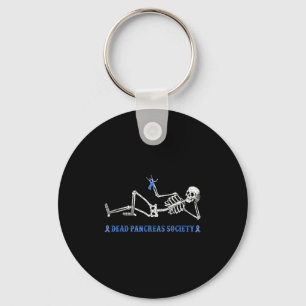 Dead Pancreas Society Diabetes Bewustzijn Grappig Sleutelhanger