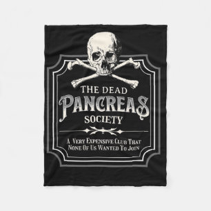 Dead Pancreas Society Type One Diabetes T1d Awaren Fleece Deken