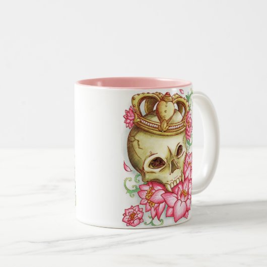 Dead prince tweekleurige koffiemok (Voorkant rechts)