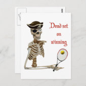 Dead Set Tennis Pirate Briefkaart (Voorkant / Achterkant)