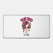 Dead Tired Maman Vie Skeleton Messy Bun Bandana (Recto)