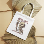 Dead Tired Need Espresso Zombie Halloween Koffie Tote Bag