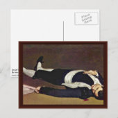 Dead Toreador door Manet Edouard Briefkaart (Voorkant / Achterkant)