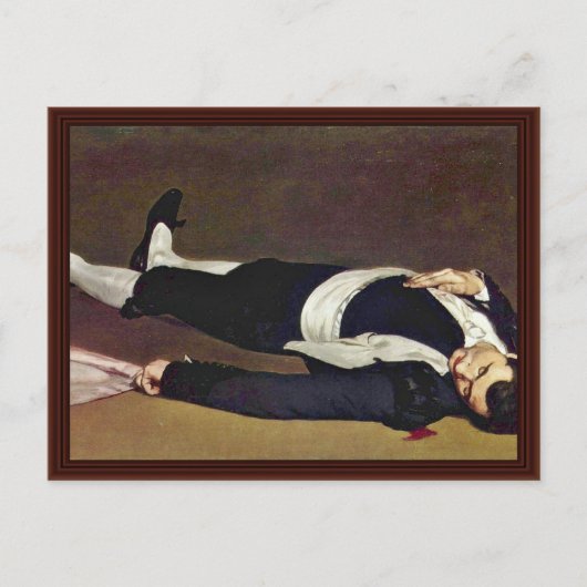 Dead Toreador door Manet Edouard Briefkaart (Voorkant)