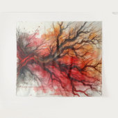 Dead Tree 2 - Waterverf Wandkleed (Voorkant (horizontaal))