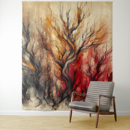 Dead Tree 3 - Waterverf Wandkleed