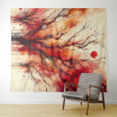 Dead Tree 4 - Waterverf Wandkleed (In Situ (horizontaal))